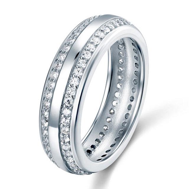 Inel Borealy Argint 925 Created Diamond Verigheta Marimea 8 [2]