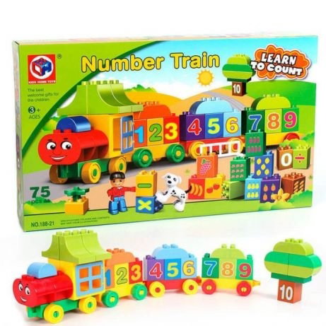 Joc creativ de construit Number Train - Learn to Count [1]