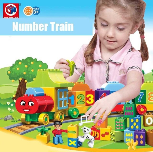 Joc creativ de construit Number Train - Learn to Count [4]