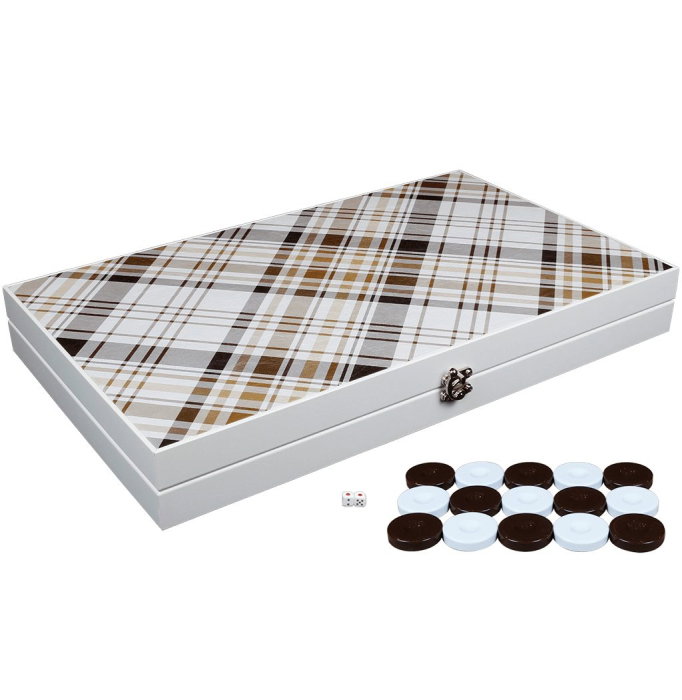 Joc Table Backgammon - LEATHER, calitate premium 49 X 30 cm [1]