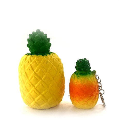 Jucarie Squishy - Ananas mare si mic breloc [1]