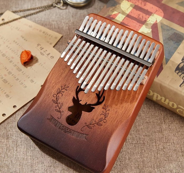 Kalimba Instrument muzical mini pian cu 17 note (18 cm x 13 cm) [1]