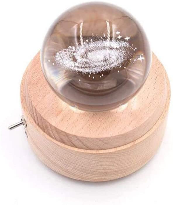 Lampa Cristal Calea Lactee 3D Rotativa si Muzicala [8]