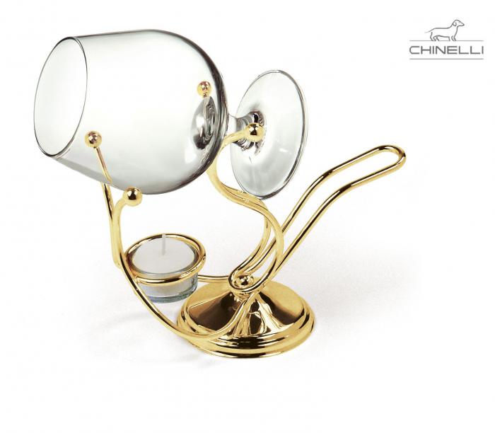 Încălzitor de cognac placat cu aur by Chinelli - Made in Italy [1]