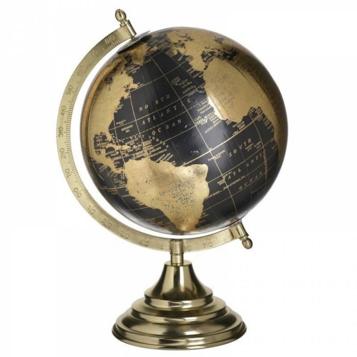Luxury Desk Globe Black Gold 20x23x32cm [1]