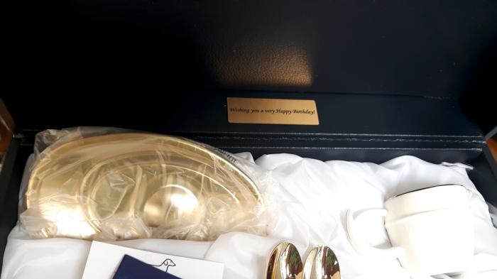 Luxury Gold Coffee Set for 2 by Chinelli - Made in Italy [4]