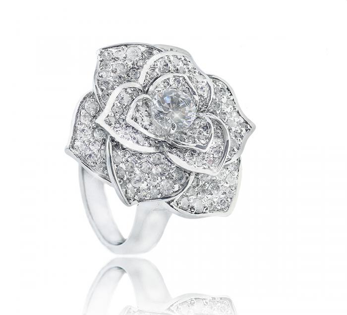 Luxury Rosa Set Cercei Borealy Colier Si Inel [4]
