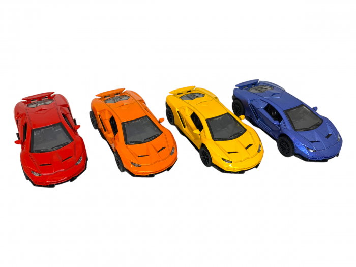 Masinuta Metalica Lamborghini (cu usi ce se deschid) - Jucarie - 13 x 5 cm [5]