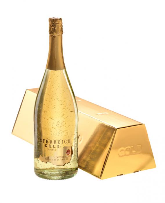 Cadou Gold Luxury Şampanie - cu foiţă de aur 23 karate & Gold Coffee - personalizabil [3]