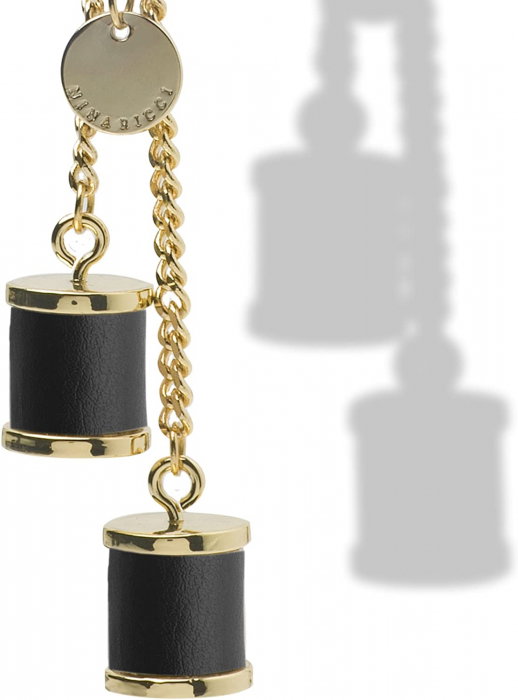 Port Key Breloc Noire Nina Ricci si Bratara Tennis Gold [2]