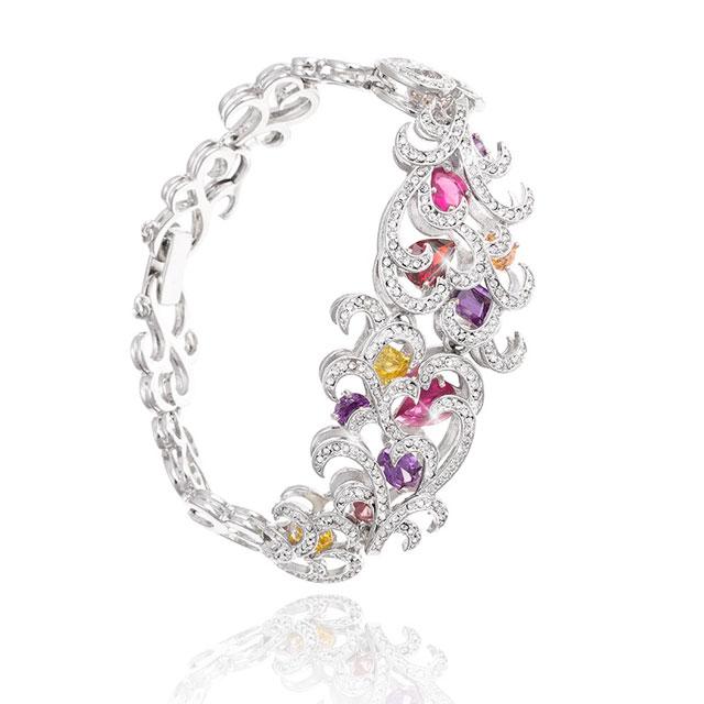 Set Borealy Simulated Topaz Cercei, Medalion, Bratara si Inel Prelude Luxury [2]