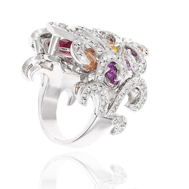Set Borealy Simulated Topaz Cercei, Medalion, Bratara si Inel Prelude Luxury [4]