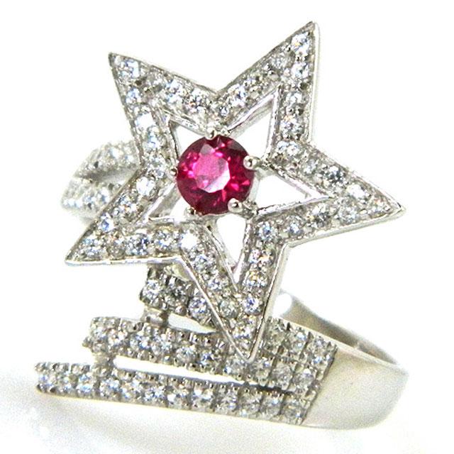 Inel Borealy Argint 925 Rubin Star Marimea 6 [5]