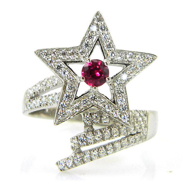 Inel Borealy Argint 925 Rubin Star Marimea 6 [1]