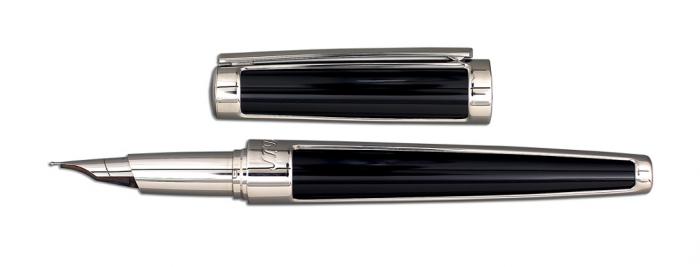Set S.T. Dupont Luxury Fountain Pen si Note Pad Black Hugo Boss [2]