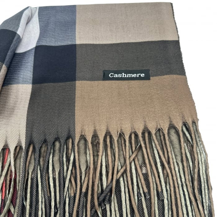 Scottish Brown Esarfa Casmir & Mănuşi Piele Naturala [2]