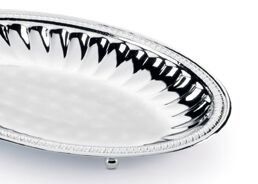 Sera Alhena oval fruit bowl - Bol argintat Alhena by Chinelli, made in Italy [2]