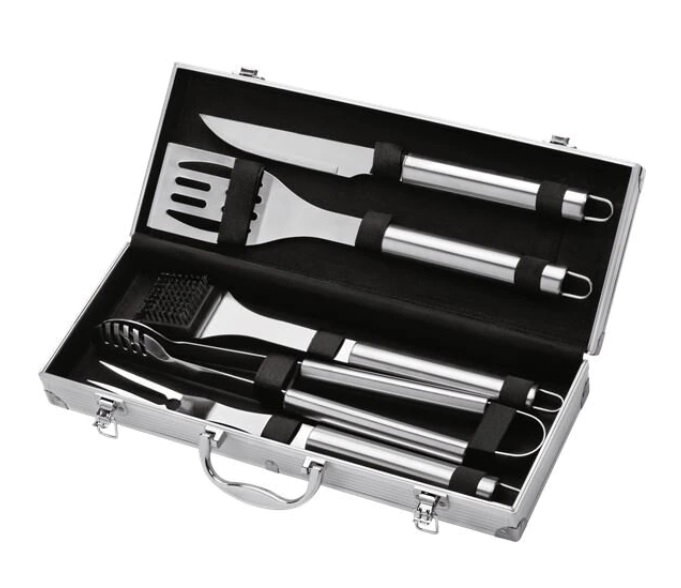 Set 5 ustensile pentru grătar in caseta din aluminiu - Premium Quality [1]