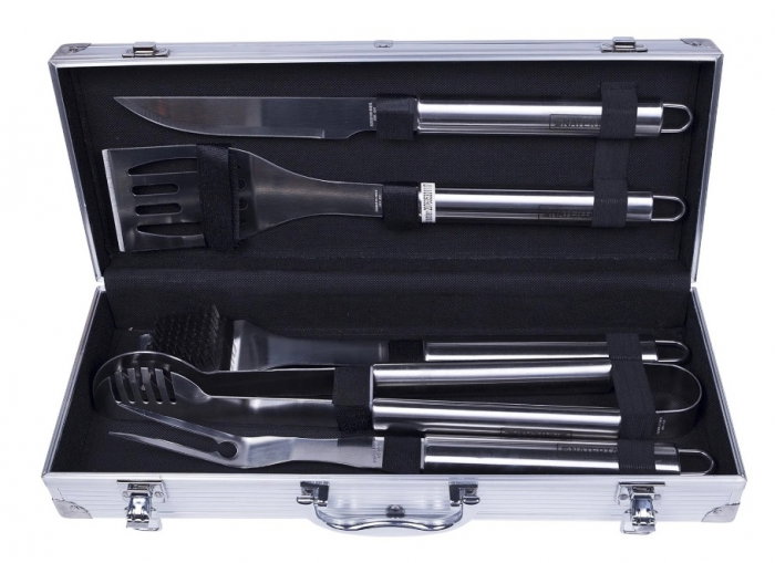 Set 5 ustensile pentru grătar in caseta din aluminiu - Premium Quality [4]
