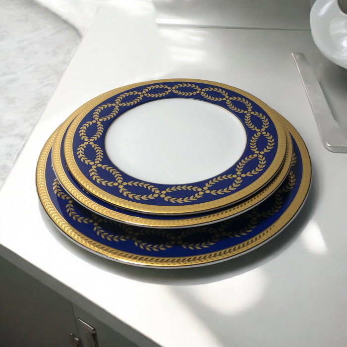 Set farfurii Portelan Blue Gold Greece [1]