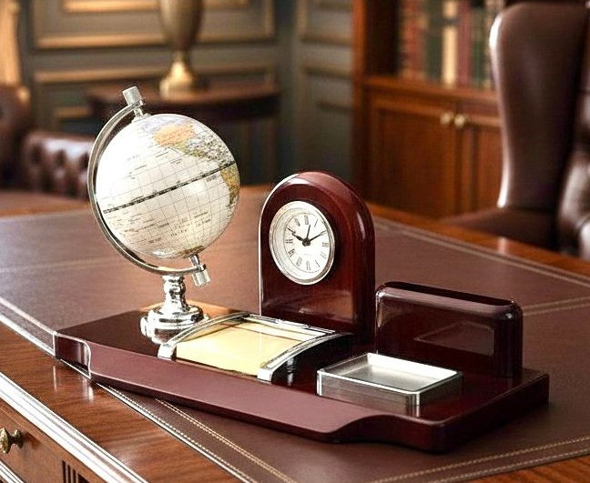 Set Birou Business Desk Antique Clock [11]