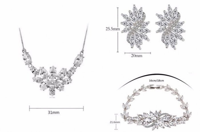 Set Borealy Crystals Colier, Cercei si Bratara Dolce Luxury [5]