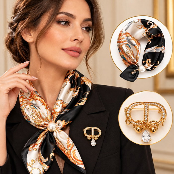 set-cadou-femei-esarfa-magnetica-brosa-aurie [1]