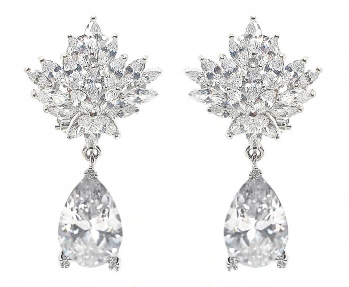 Set Cercei si Colier Borealy Glamorous Diva White [4]