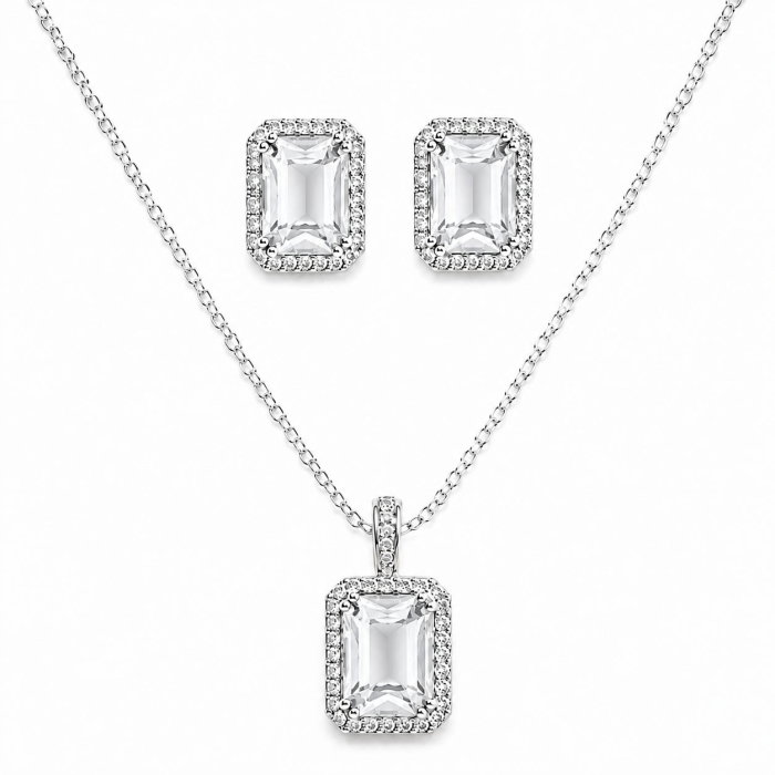 Set Colier și Cercei Sapphire Elegance [1]