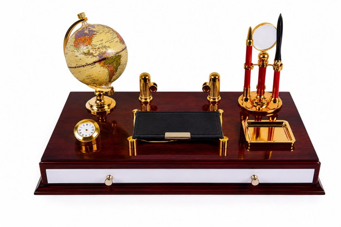 Set de birou elegant pentru bărbați Business Desk Luxury Organizer – cadou premium [1]