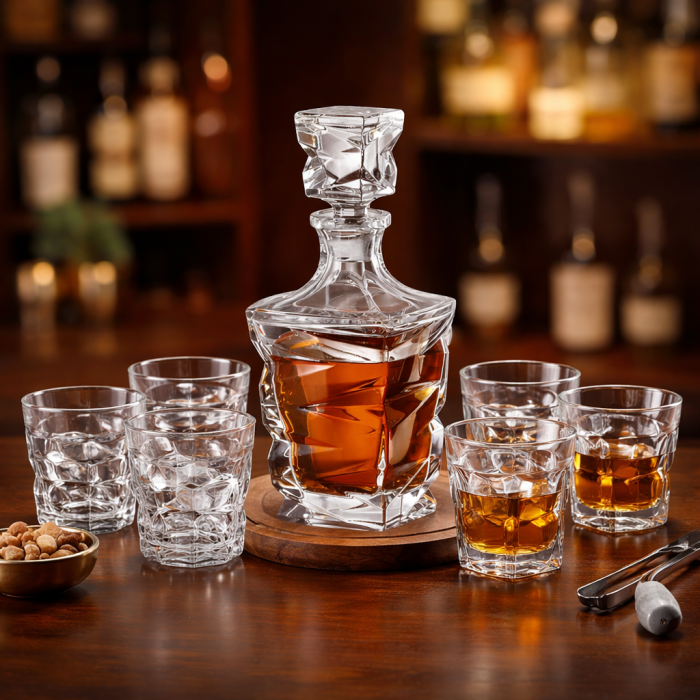 Cadouri Barbati de Paste – Set Whisky Cristal Bohemia [1]