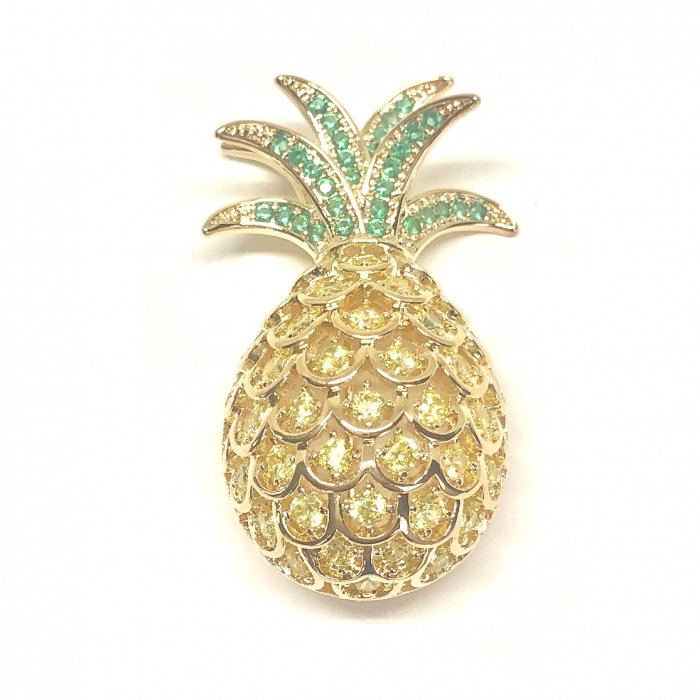 White Flower Ceas Cacharel si Brosa Pineapple [5]