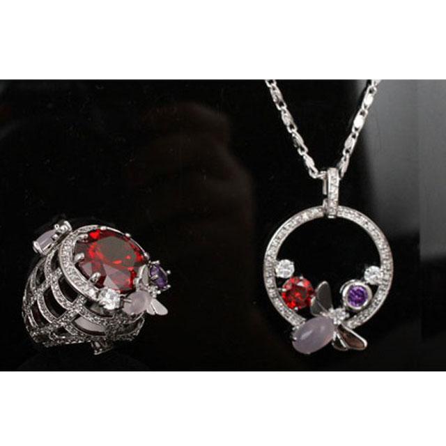 Set Borealy Medalion, Cercei si Inel Luxury Paradise [11]
