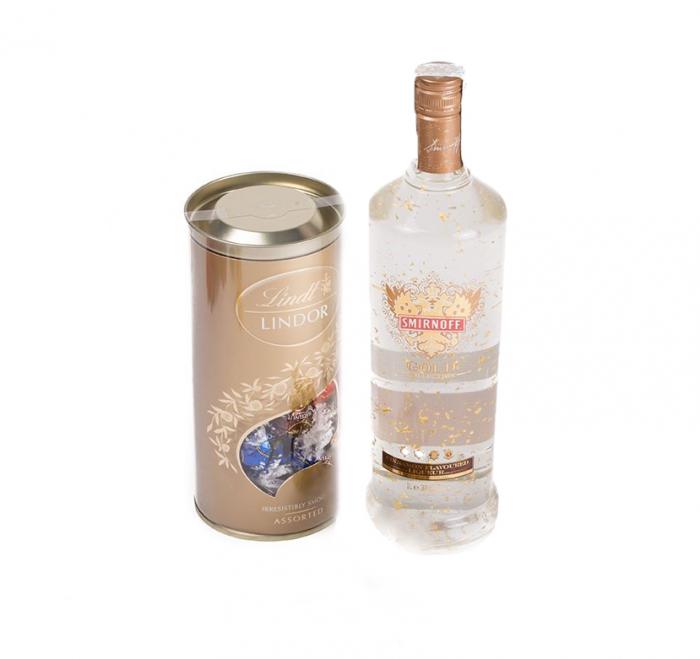 Smirnoff Vodka foite aur 23 kt Limited Collection + Decoratiune de Craciun din Ceramica [2]
