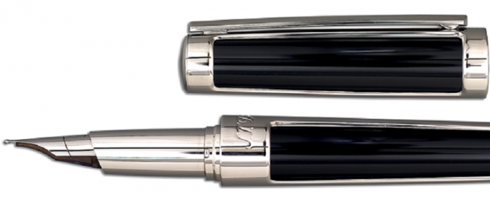 Set S.T. Dupont Luxury Fountain Pen si Note Pad Black Hugo Boss [4]