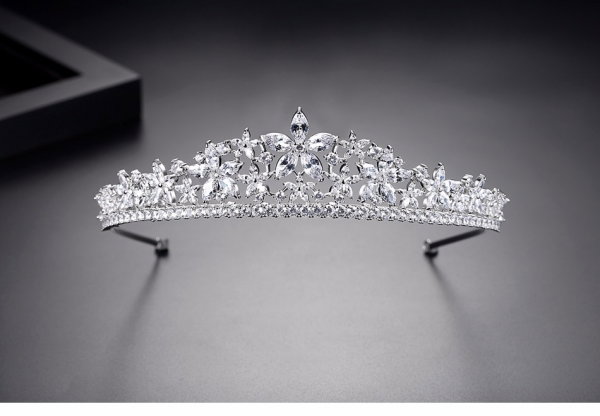 Tiara Mireasa Glamour Flowers Borealy [2]