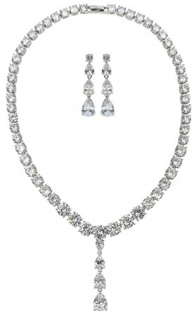 Set Colier si Cercei Crystal Mireasa Wedding [0]