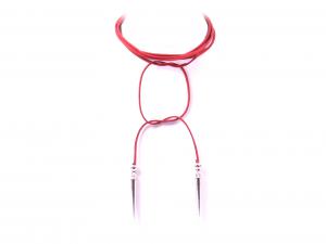 Choker Borealy Thorn Red Leather [2]