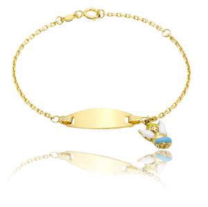 Bratara pentru Copii Borealy Aur Galben 9 K Angel Charm [0]