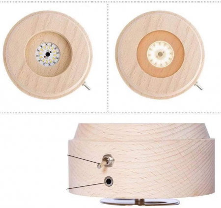 Lampa Cristal Calea Lactee 3D Rotativa si Muzicala [5]