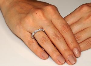 Inel Borealy Argint 925 Simulated Diamonds Emerald Eternity Marimea 6 [1]