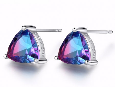 Cercei Argint 925 Colorful Blue Topaz [0]