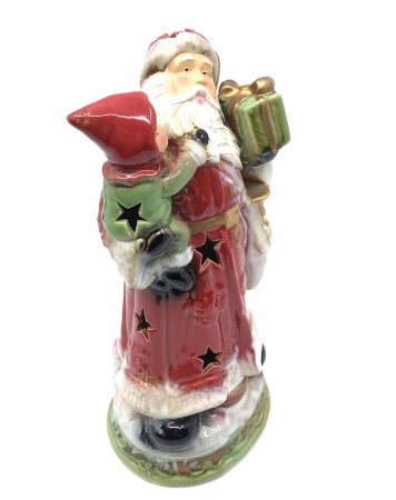 Decoratiune Ceramica Santa Claus, by Borealy, 25 cm inaltime [2]