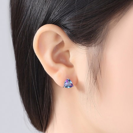 Cercei Argint 925 Colorful Blue Topaz [2]