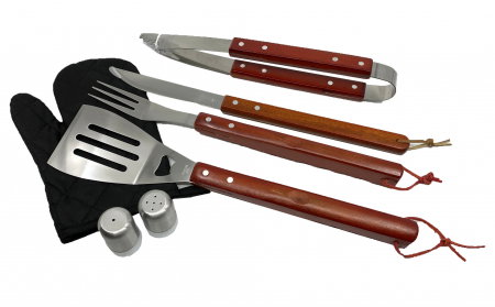 Set 7 ustensile și șorț pentru grătar Barbeque [1]
