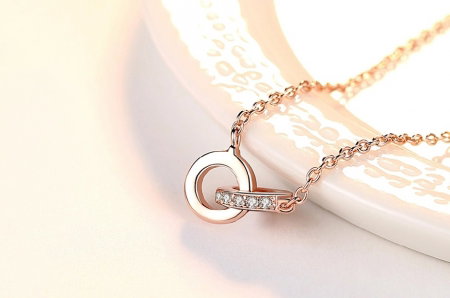 Colier Borealy Couple in Love, Argint 925 [2]
