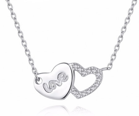 Colier Borealy Argint 925 Double Lovely Hearts [0]