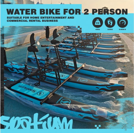Bicicleta pe Apa Dubla - WaterBike - Bicicleta care merge pe apa pentru 2 persoane - Unic in Romania [4]