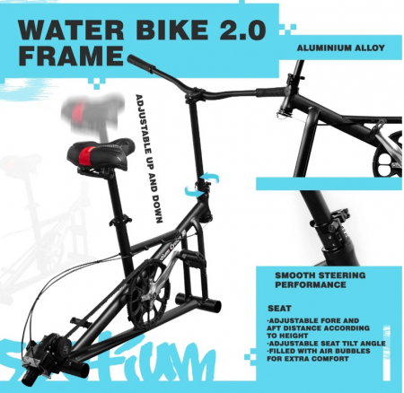 Bicicleta pe Apa Dubla - WaterBike - Bicicleta care merge pe apa pentru 2 persoane - Unic in Romania [5]