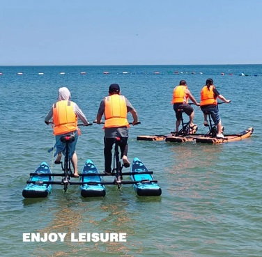Bicicleta pe Apa Dubla - WaterBike - Bicicleta care merge pe apa pentru 2 persoane - Unic in Romania [3]